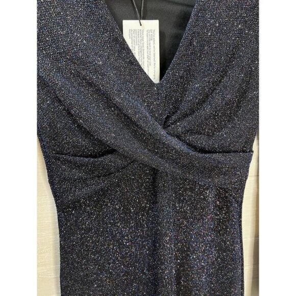 Ruched Side Glitter Bodycon Dress Size‎ 2 NWT - Picture 4 of 7